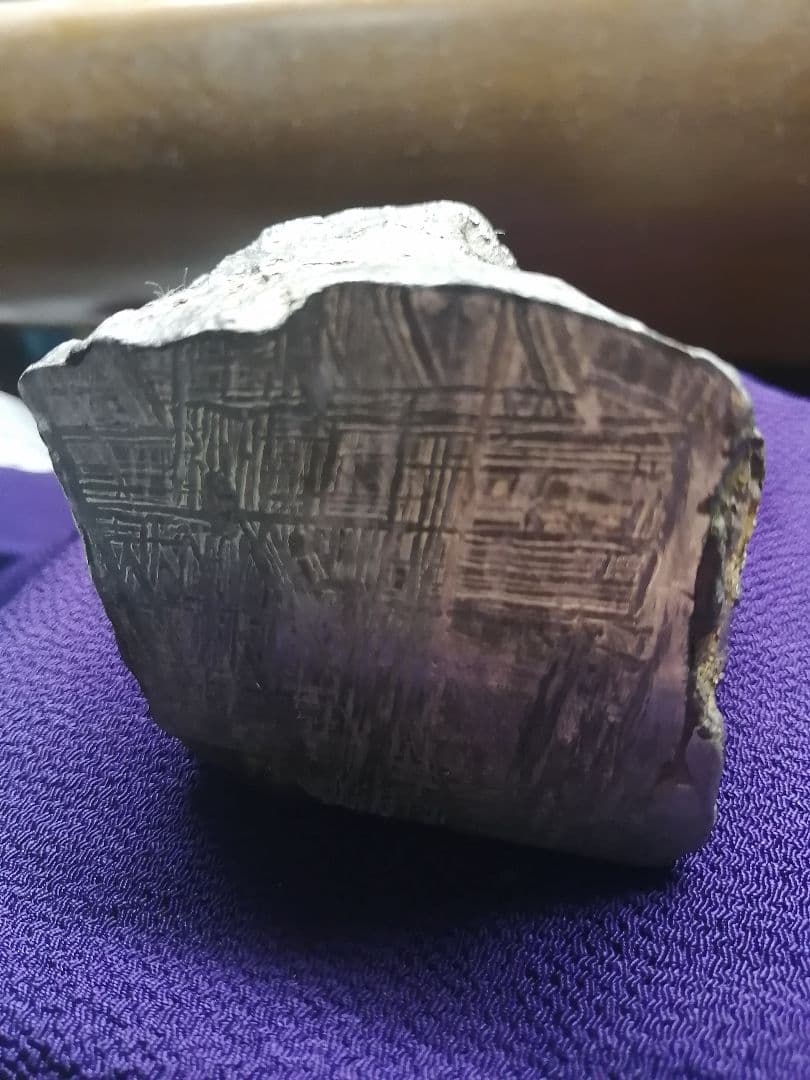 ★【Shoukai】『アルタイ隕石』鉄隕石　本物原石 818g　 隕石内部