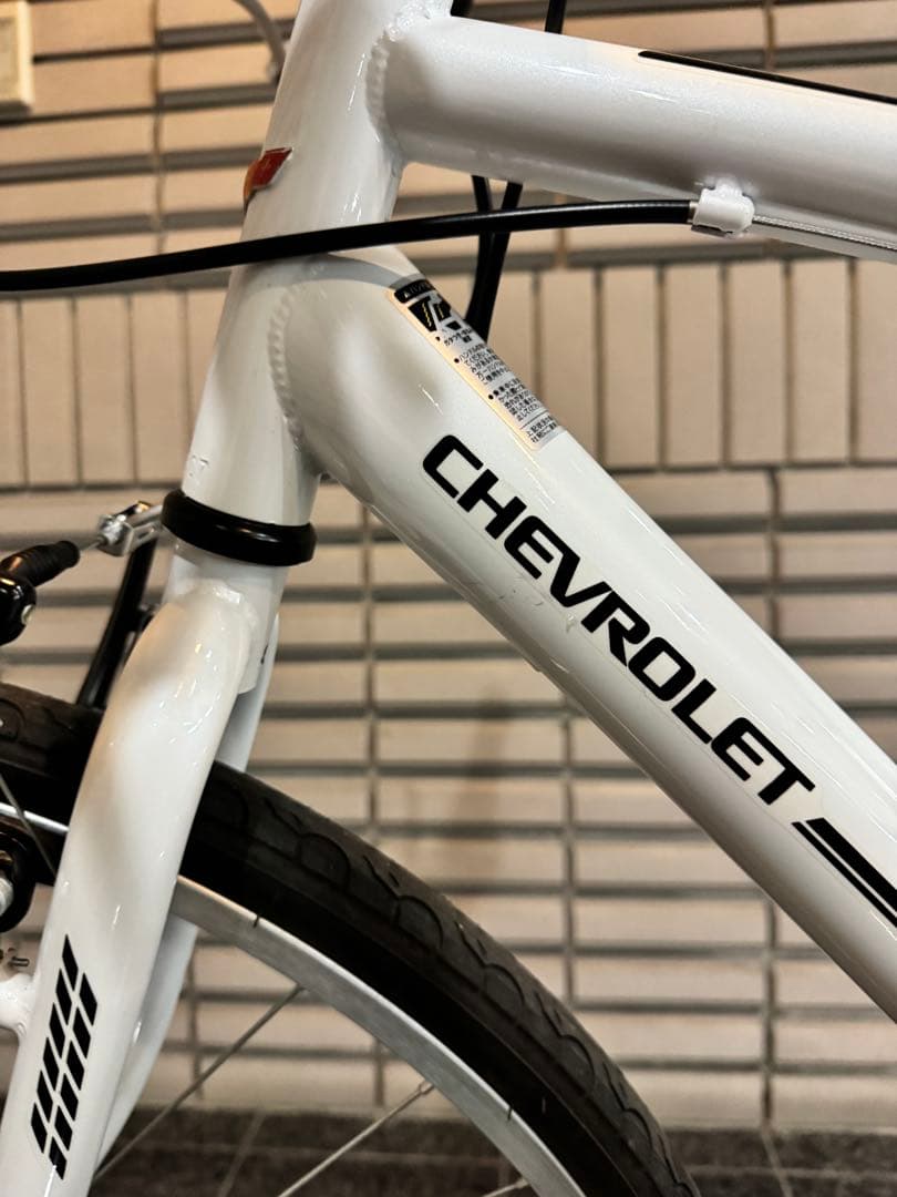 【即乗りOK】街乗り自転車 ホワイト 状態良好 通勤・通学　ロードバイク