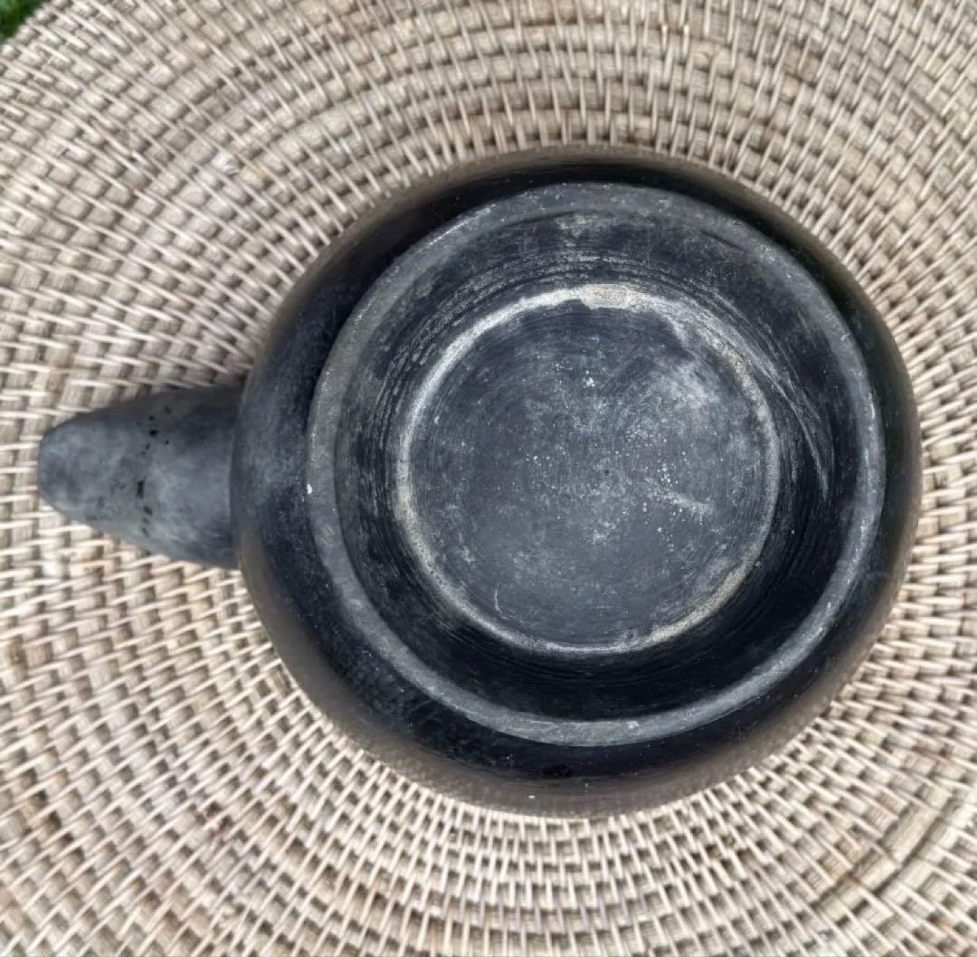 京都　アンティーク　伝統的な漆器ボウル 注ぎ口付き