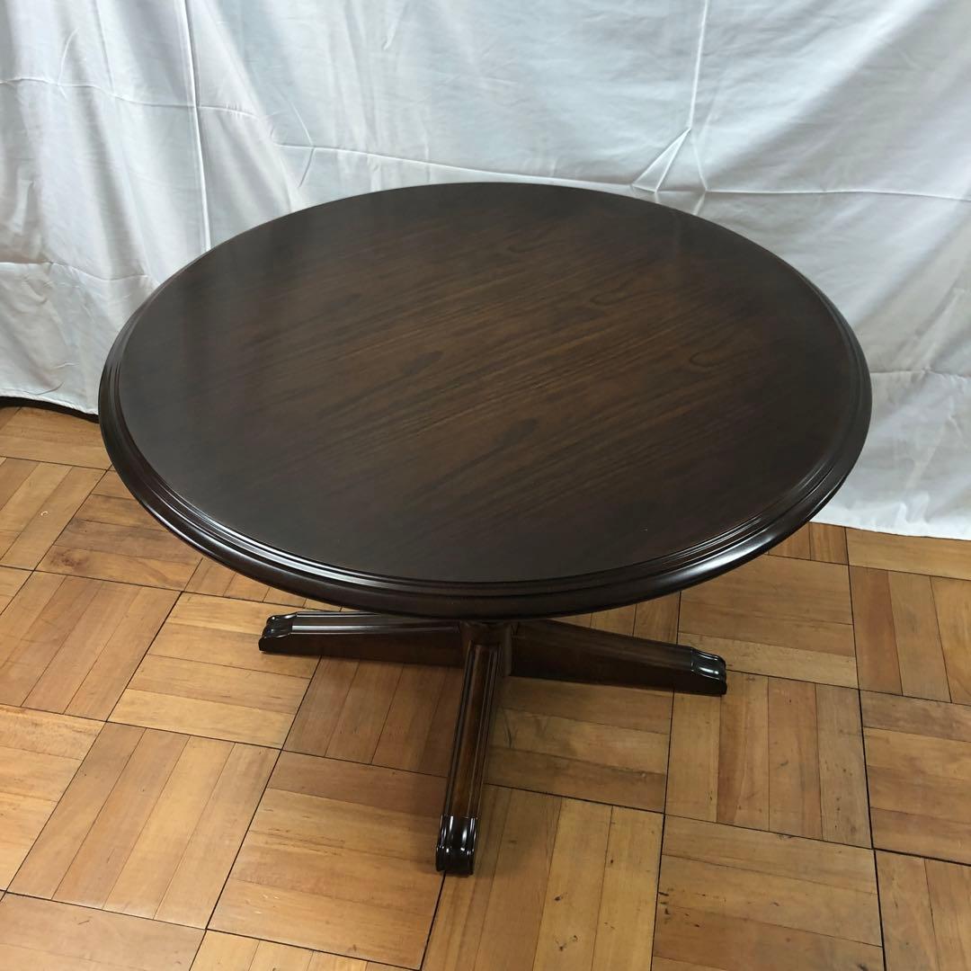 カリモク　コロニアル　100cm ダイニングテーブル　ラウンド　丸テーブル　H