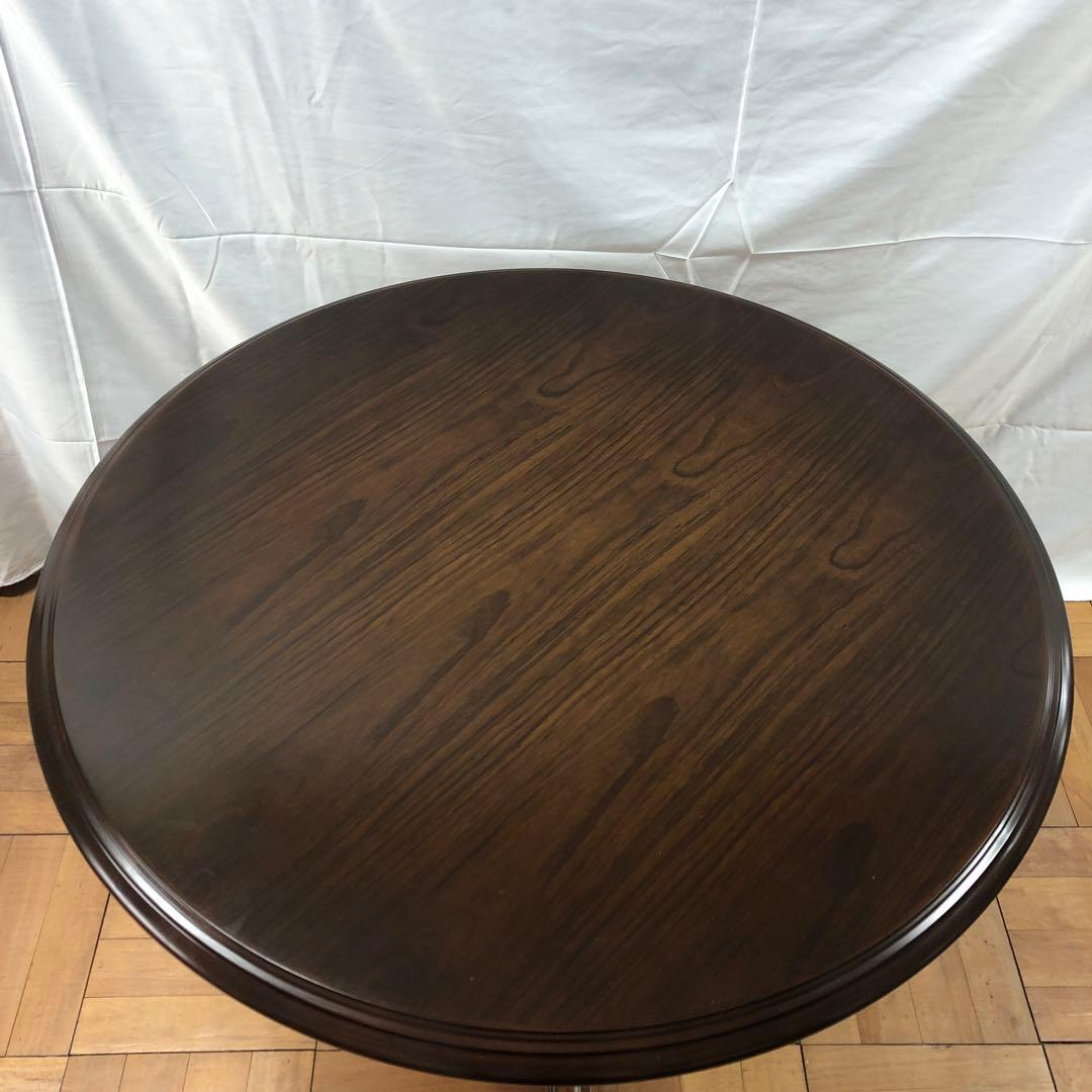 カリモク　コロニアル　100cm ダイニングテーブル　ラウンド　丸テーブル　H