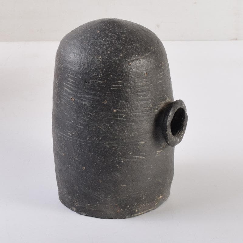 朝鮮美術　須恵器　新羅土器　新羅無細土　壷　時代箱付　C　8040A