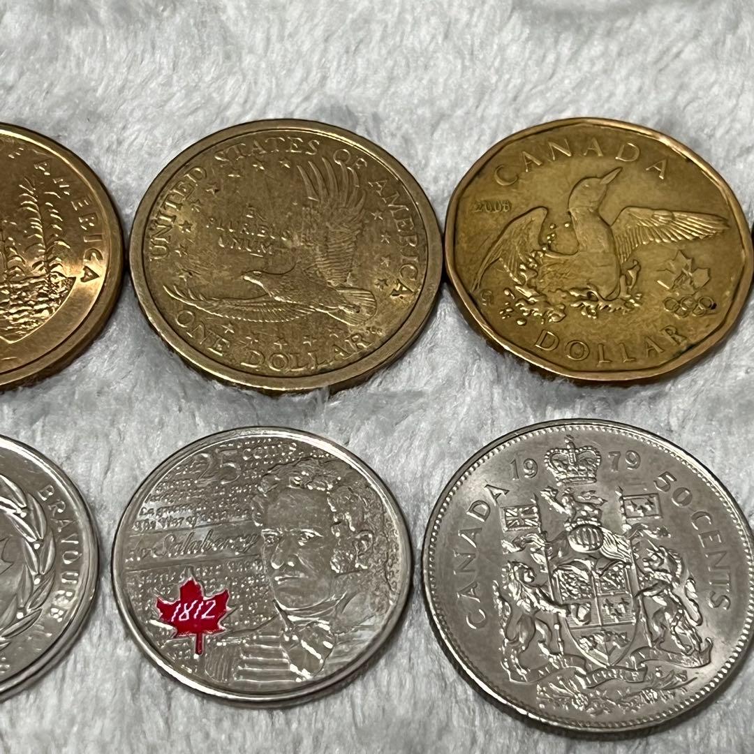 希少アメリカ カナダ ドル 古銭 コレクション整理品 遺品整理 記念硬貨　まとめ