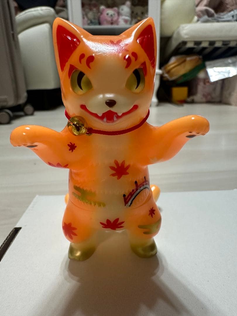 ソフビ 化猫怪獣　小夏屋 ネゴラカスタム　紅葉橋