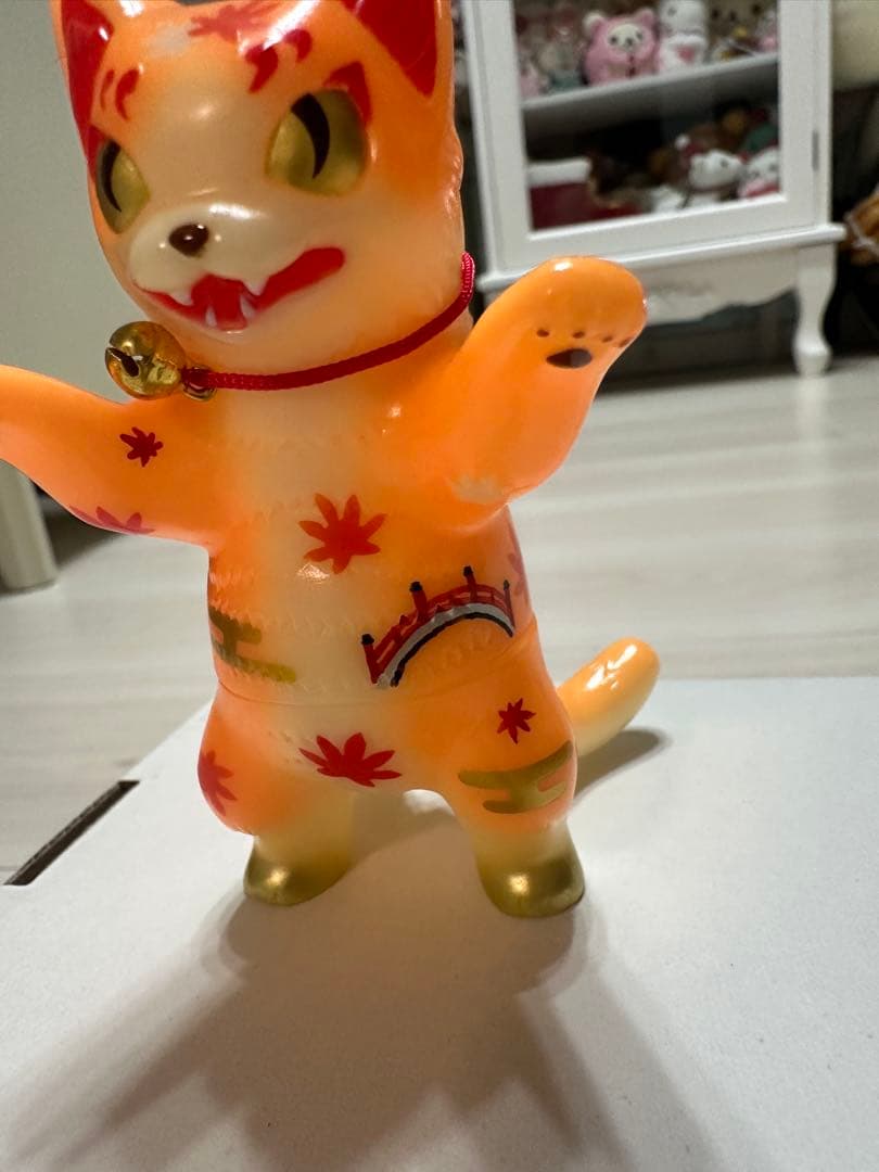 ソフビ 化猫怪獣　小夏屋 ネゴラカスタム　紅葉橋