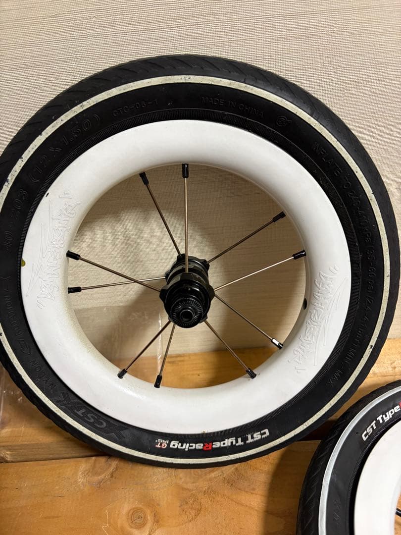 【中古】DATI 9 ホイール　カーボン　ランバイク　10本スポーク　現状