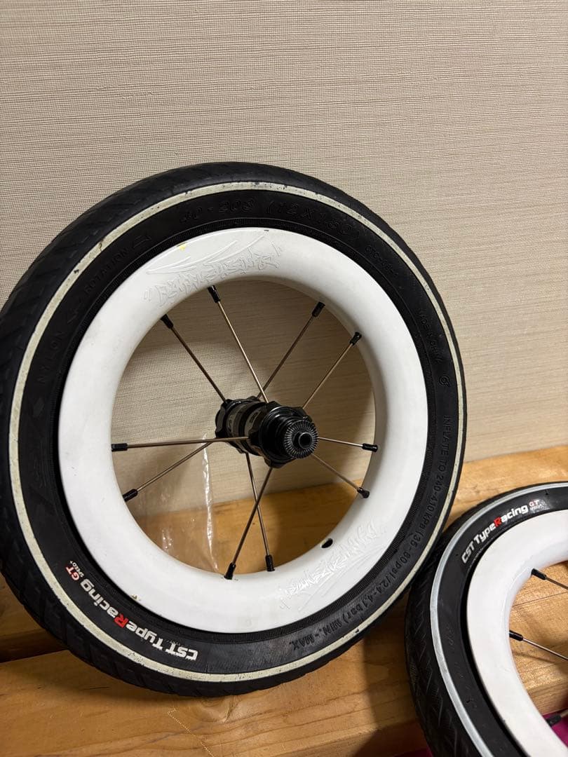 【中古】DATI 9 ホイール　カーボン　ランバイク　10本スポーク　現状