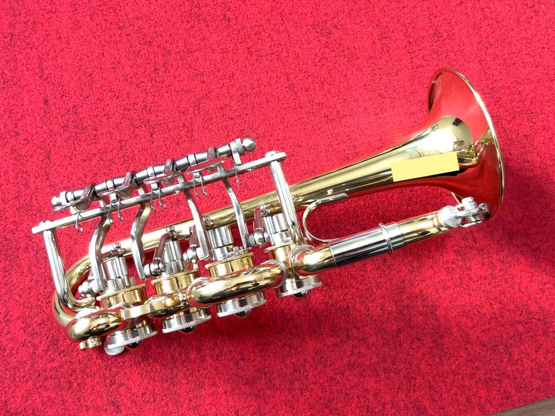 蓬*様 【目玉商品】ロータリーピッコロトランペット ほぼ未使用 中国製
