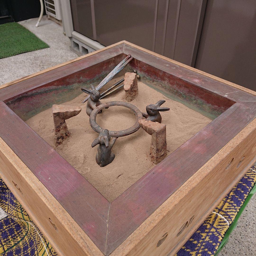 古美術火鉢四角形レトロ