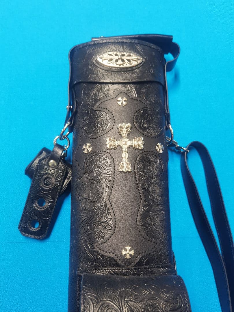 【新品未使用】ビリヤード　キューケース クロス装飾