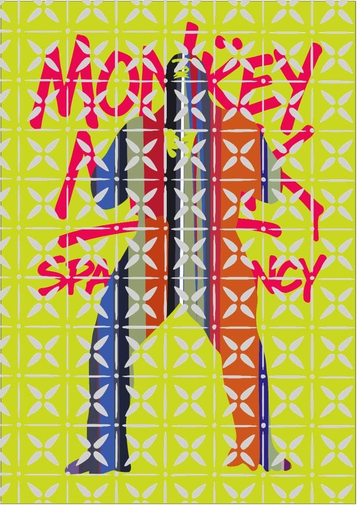 MONKEY MARK ゴリラ・ウォリアー グラフィックアート A1サイズ