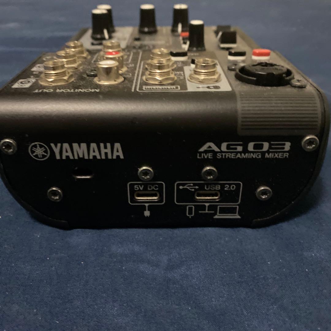 YAMAHA AG03 ライブストリーミングミキサー　ケーブル　変換プラグ付き