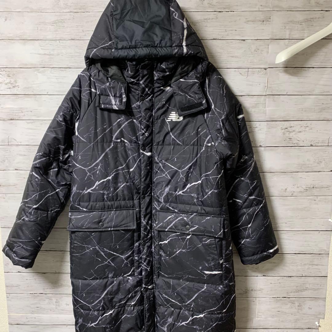 New Balance ニューバランス マーブル模様 ベンチコート L