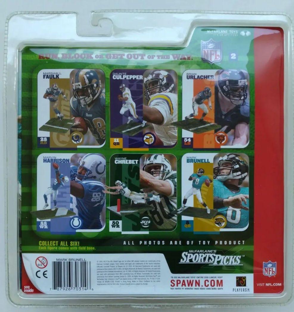 (バリアント/未開封品)マクファーレンNFL マーク・ブルネル フィギュア 2体