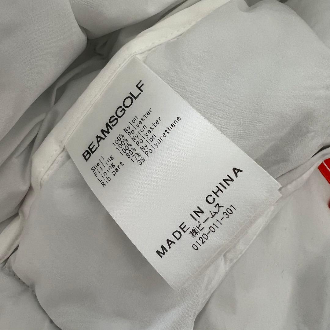 BEAMS GOLF ビームスゴルフ　中綿入り　セットアップ　メンズ　ダウン　白