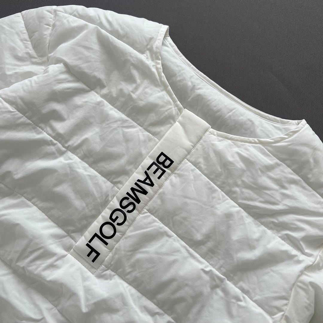 BEAMS GOLF ビームスゴルフ　中綿入り　セットアップ　メンズ　ダウン　白
