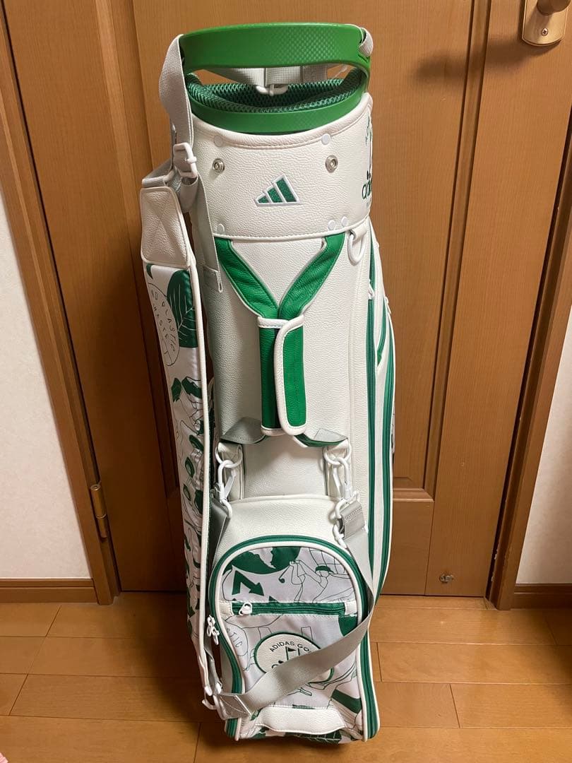 adidas ゴルフ キャディバッグ ホワイト・グリーン