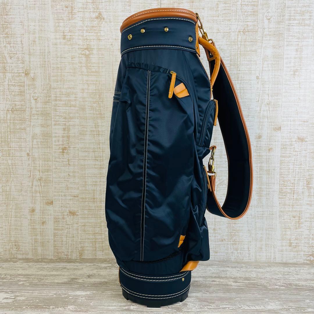 【美品】考英舎コウエイシャ　ハンドメイド　キャディバッグ　高密度ツイルナイロン