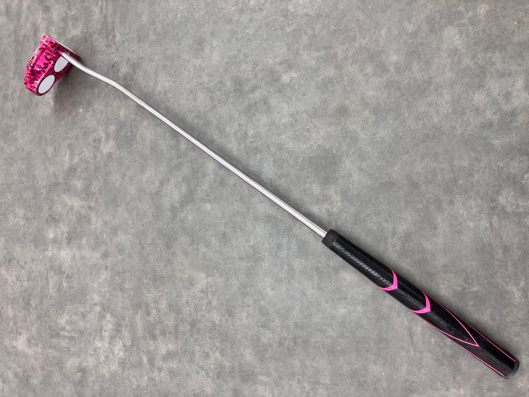 かわいい！ヒョウ柄　マレットパター PINK-DIAMOND PM-1 ゴルフ