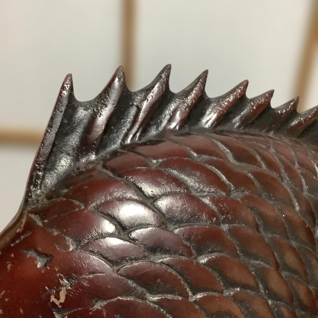 大ぶり‼️#鋳物　#鯛　置物　#縁起物 #金運　#運気