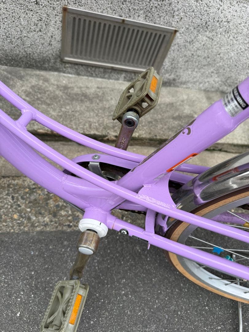 SALE！ラベンダーカラー 自転車キッズ　22cm