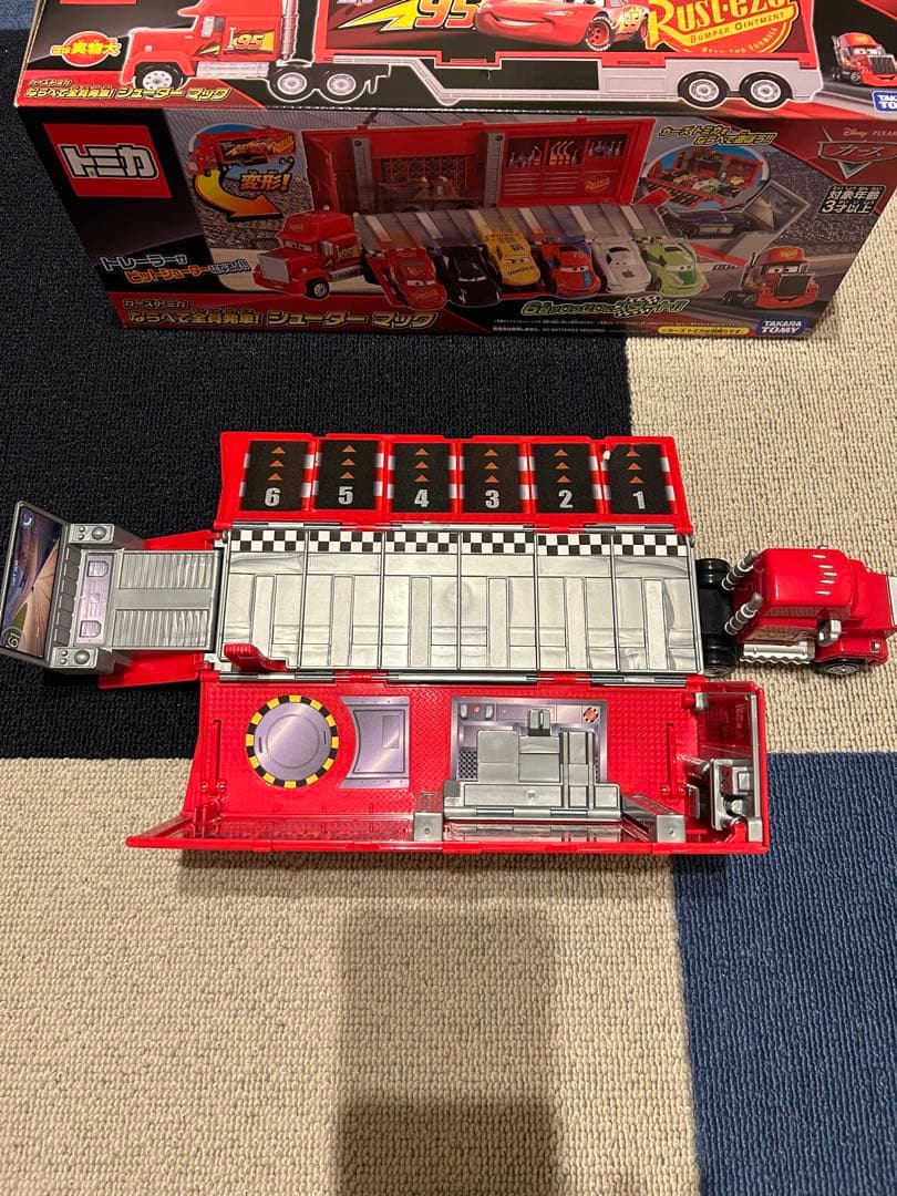 カーズ 1.2.3 トミカミニカーシューターマックおしゃべりスパーキングまとめ売
