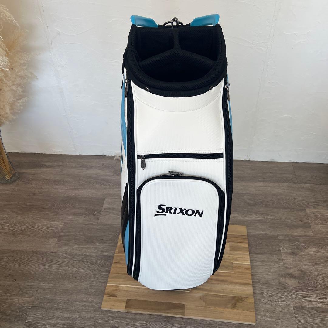Srixon ゴルフキャディバッグ ホワイト/ブルー
