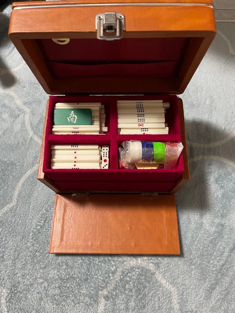 日本麻雀協会認定 麻雀牌 木箱入り レトロ ビンテージ