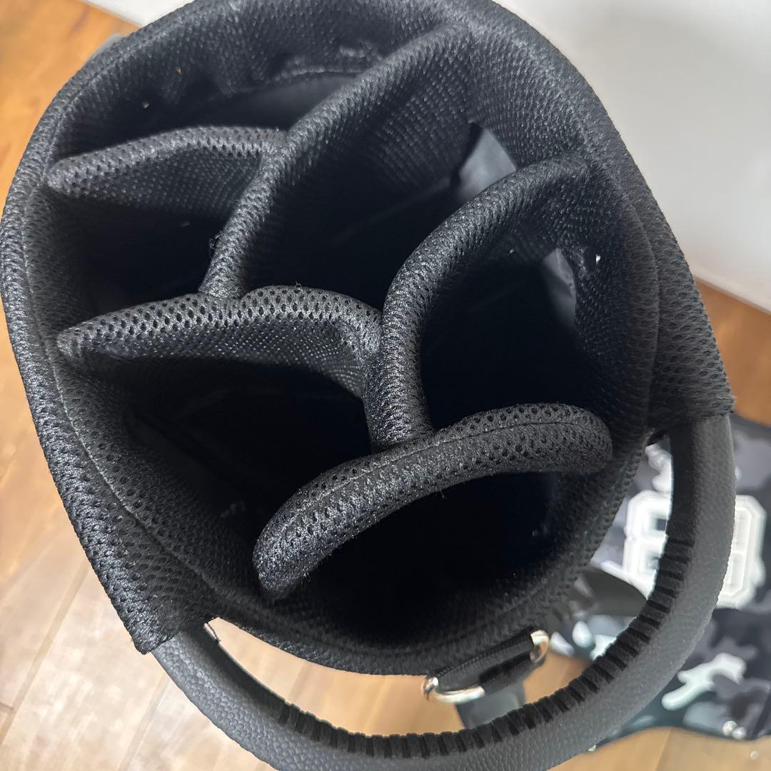 パーリーゲイツ キャディバッグ　ブラックカモ