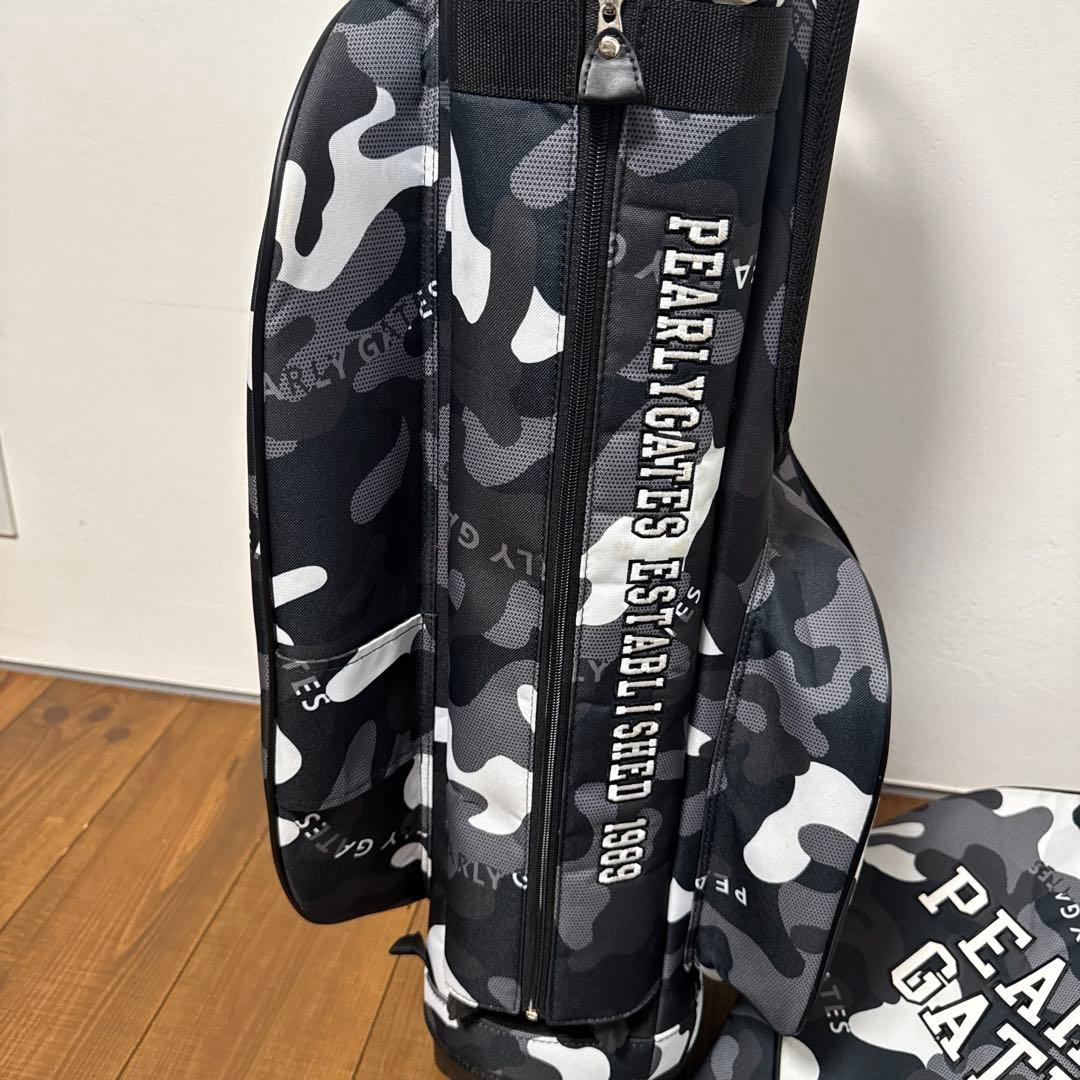 パーリーゲイツ キャディバッグ　ブラックカモ
