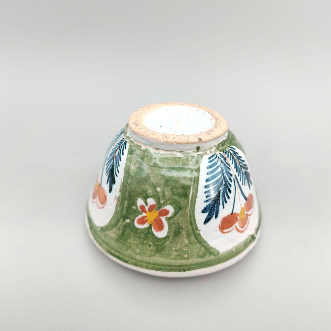 デルフト 色絵花文盃 18世紀