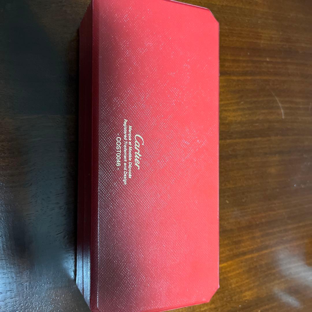 Cartierボールペン シルバー 赤ケース付き