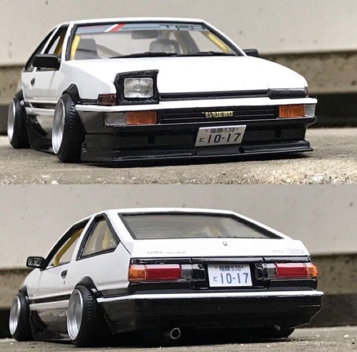 1/24　トヨタ　カローラトレノ　AE86　カスタム