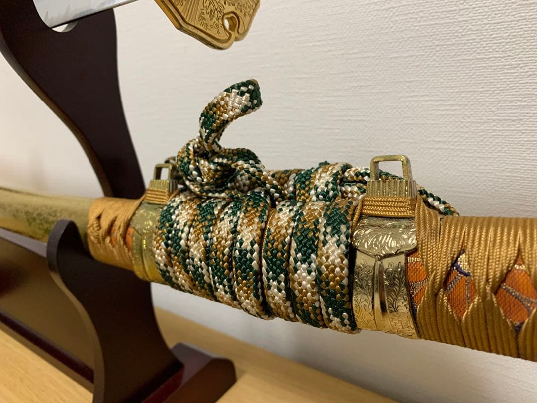 【特選模造刀/金彩黄金拵】日本刀 太刀 とんでもなく美しい拵 儀礼 儀式 威光