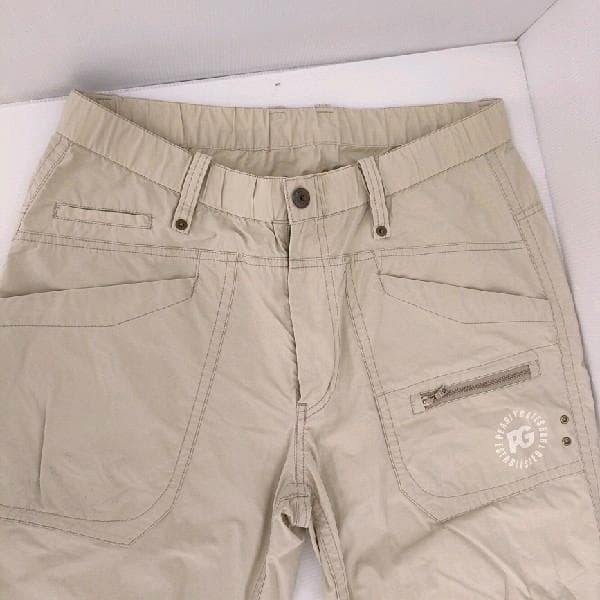 PEARLY GATES ゴルフウェア パンツ 6 XL ベージュ バックロゴ
