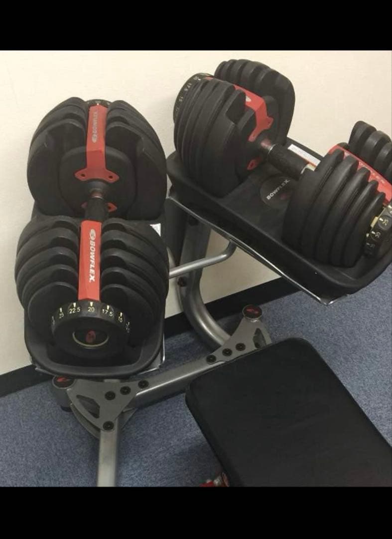 可変式ダンベルとフラットベンチセット　価格交渉あり