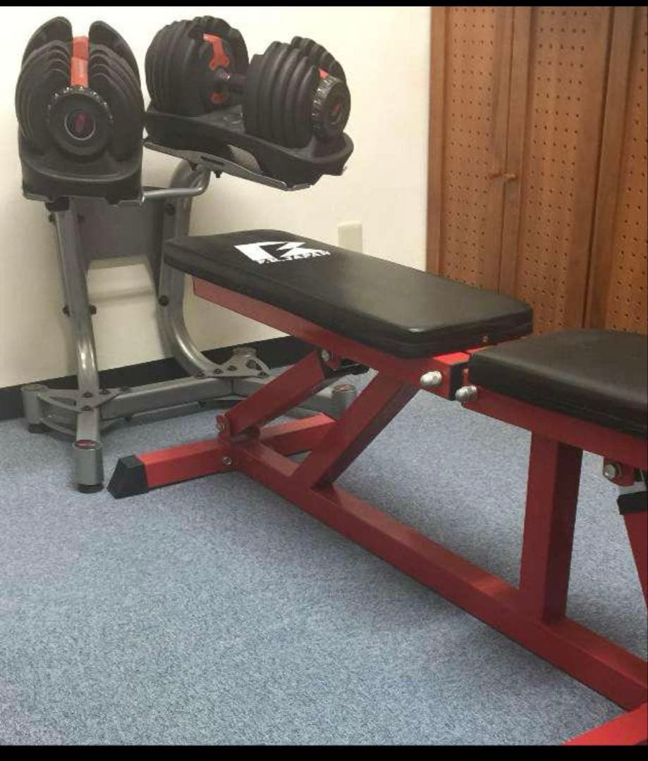 可変式ダンベルとフラットベンチセット　価格交渉あり