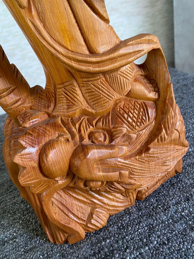 木製 観音像　観音菩薩　立像　仏像　置物　彫刻