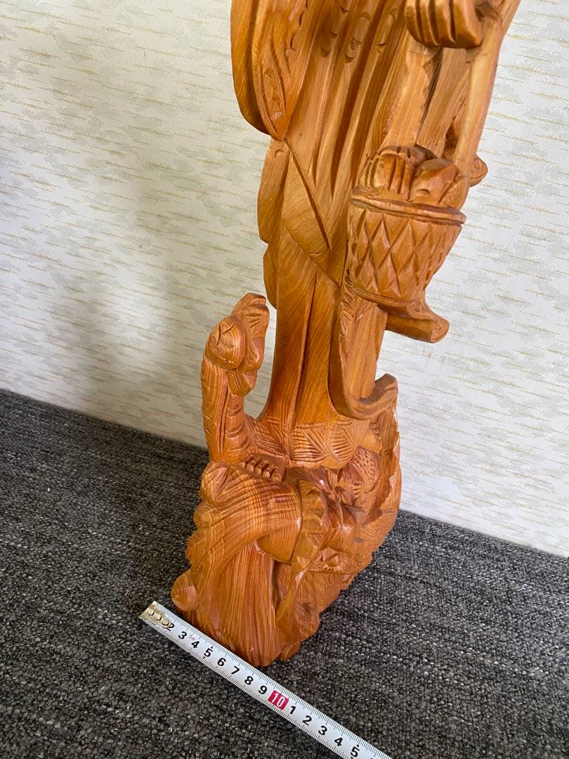 木製 観音像　観音菩薩　立像　仏像　置物　彫刻