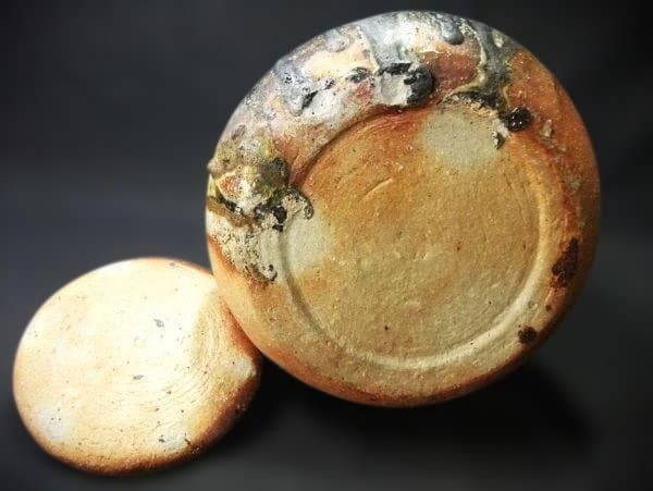 信楽 双耳付 水差 「小河仁斉」茶道具