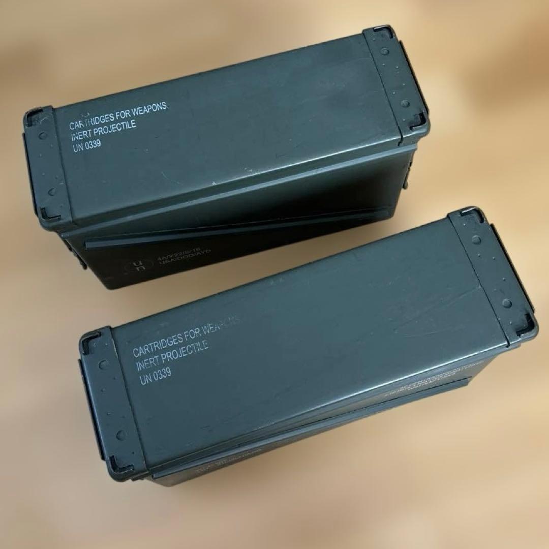 【お得】米軍・UN調達品 アンモボックス 40MMグレネード弾用　2個!!