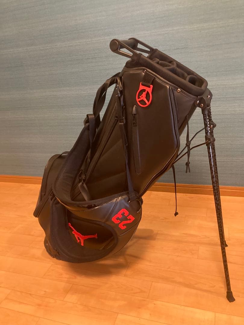 Jordanゴルフキャディバッグ　ブラック/レッド 23 フード未使用
