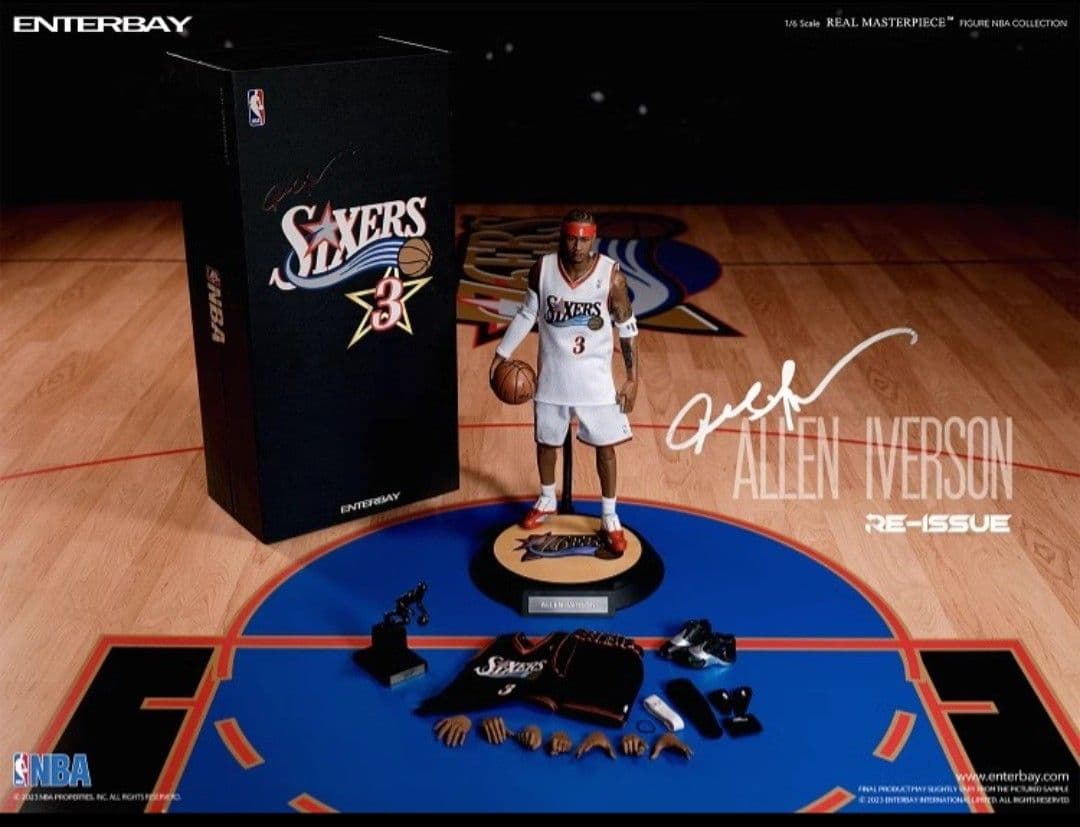 新品　1/6　アレン・アイバーソン アクションフィギュア　NBA　エンターベイ