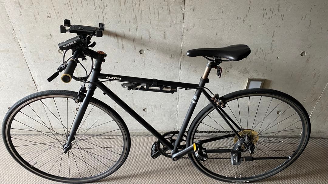 【引取り限定】 自転車 ALTON クロスバイク ブラック