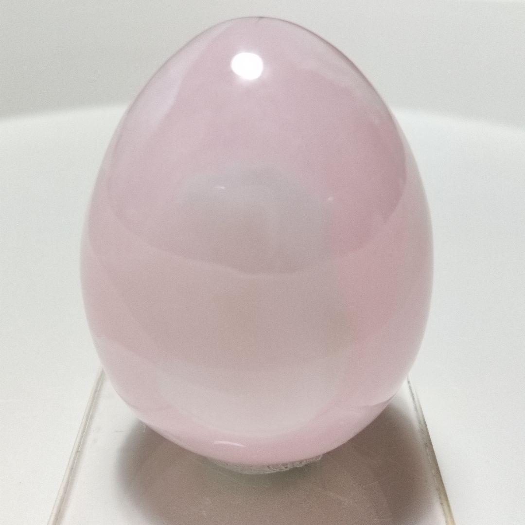 パワーストーン　天然石　ピンクカルサイト　エッグ型　164g　No.258