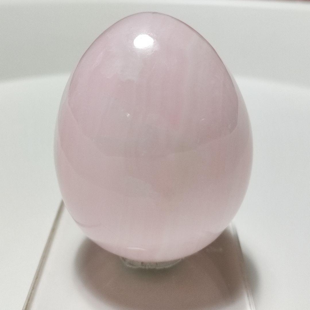パワーストーン　天然石　ピンクカルサイト　エッグ型　164g　No.258
