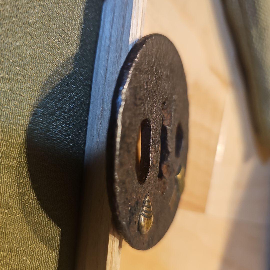 鍔⑭ 縦67mm橫64mm厚さ3mm 時代物　刀装具