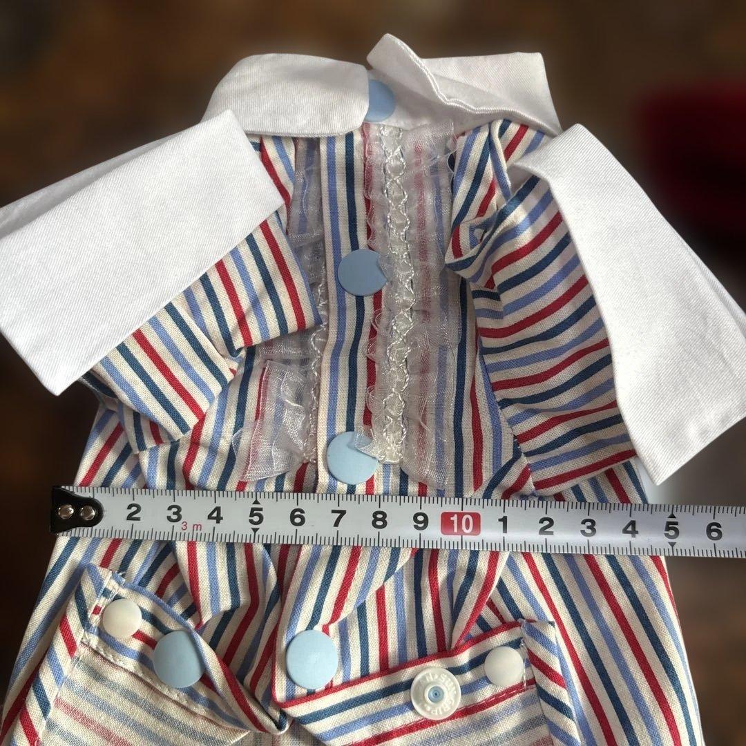 デニム犬服 ベスト&シャツ スタイル 小型犬用