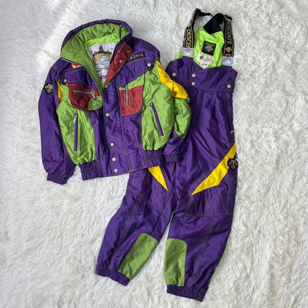 90s超希少✨デサント✨Y2Kカナダスキーチームウェアセットアップarchive