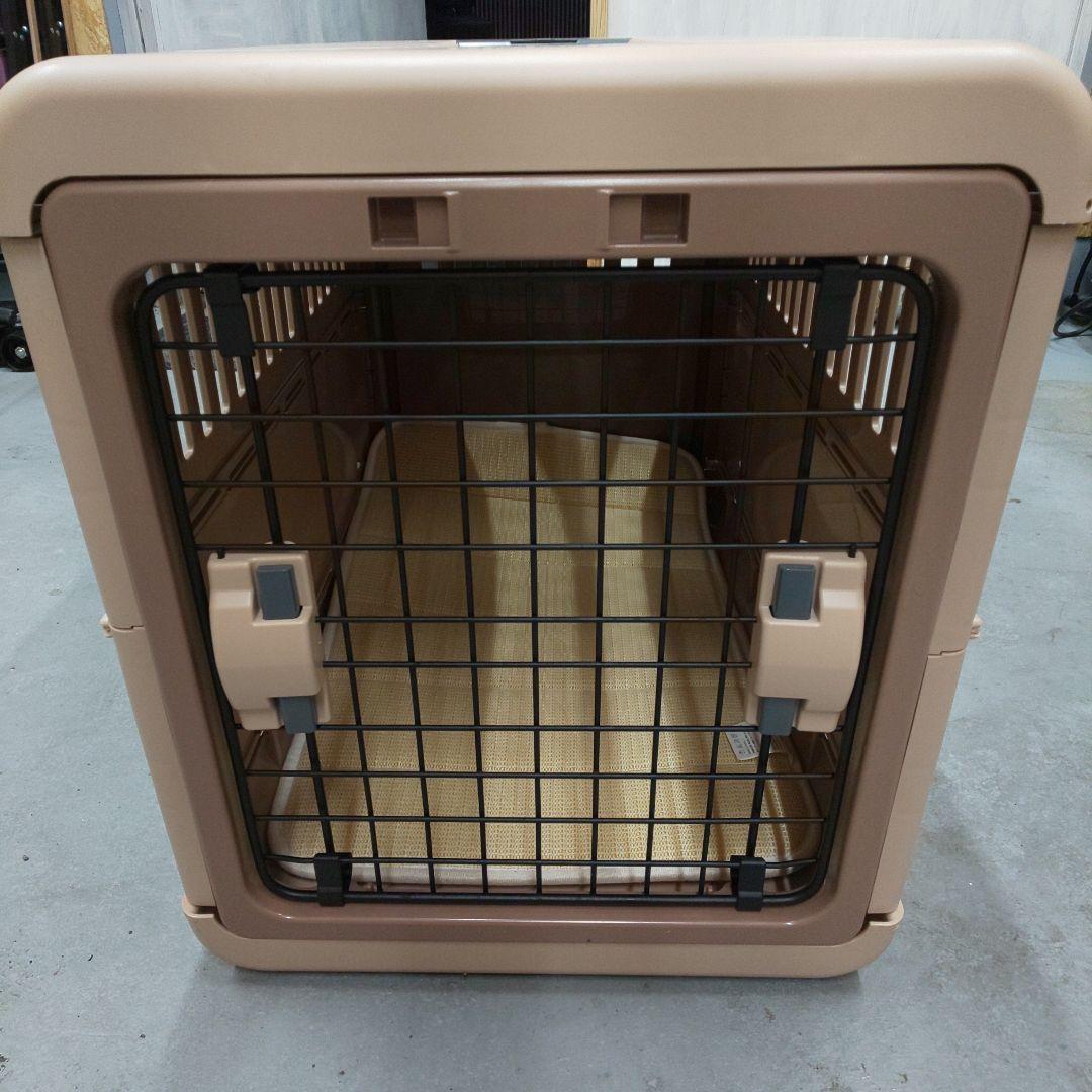 中型犬用 ベージュ ケージ ペットキャリー 折り畳み キャンピングキャリー